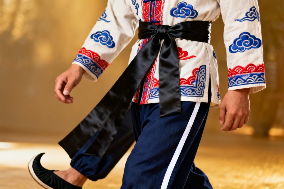 Bai male traditional clothing and headwear