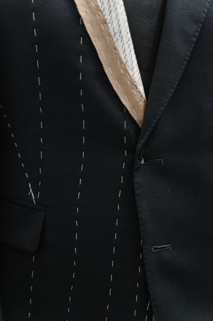 Navy blazer tailoring