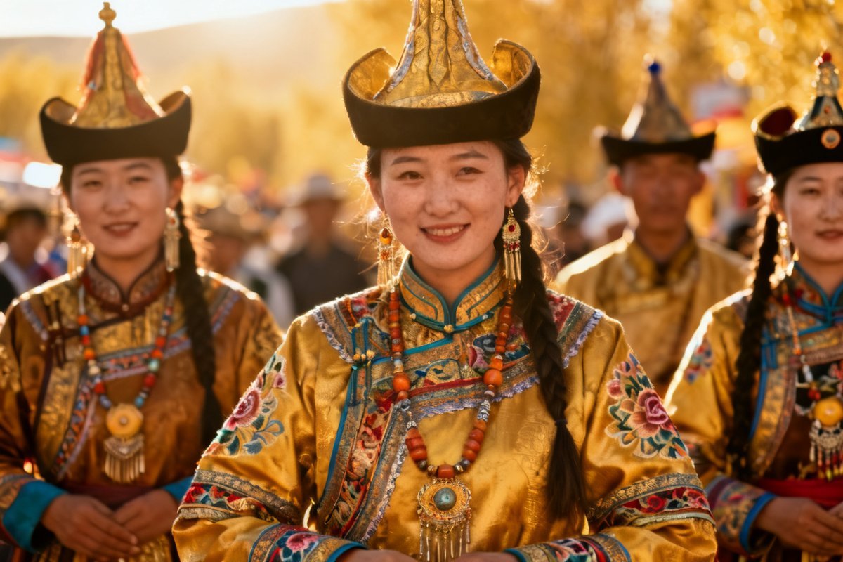Bonan festival attire and cultural dress