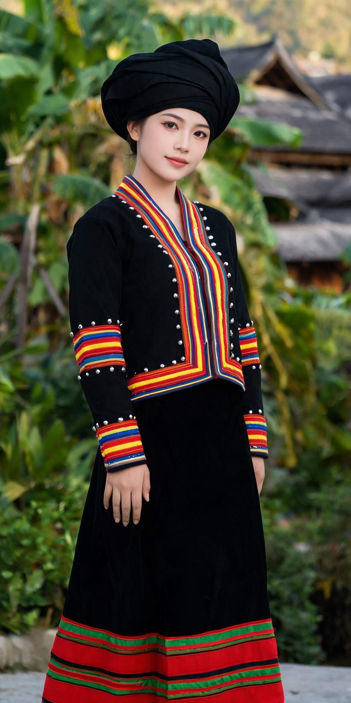 Deang traditional clothing and textile details