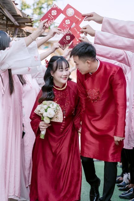 Chinese red wedding gown