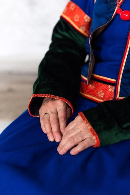Evenki traditional clothing and textile details