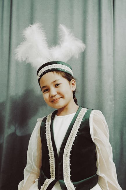 Kazakh festival attire and cultural dress