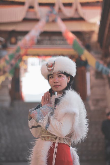 Monpa festival attire and cultural dress
