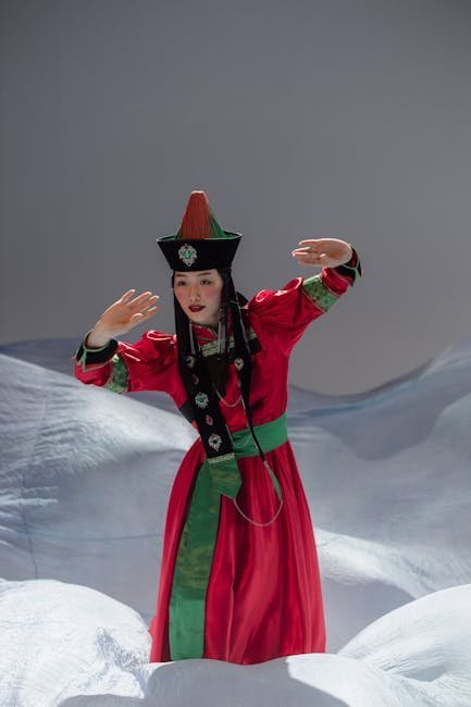 Mongolian festival attire and cultural dress