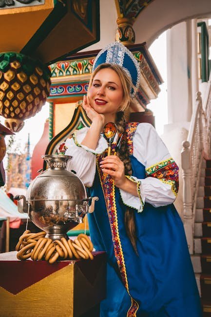 Russian festival attire and cultural dress