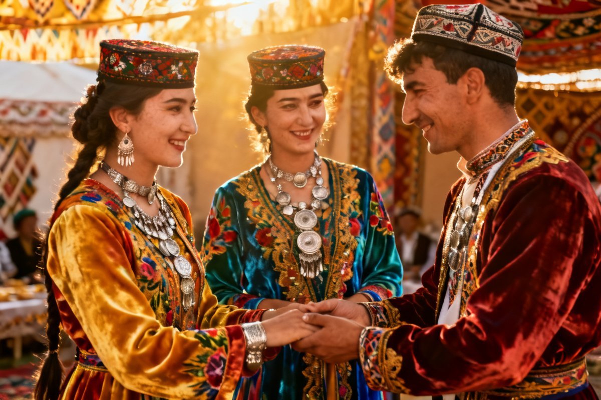 Tajik festival attire and cultural dress