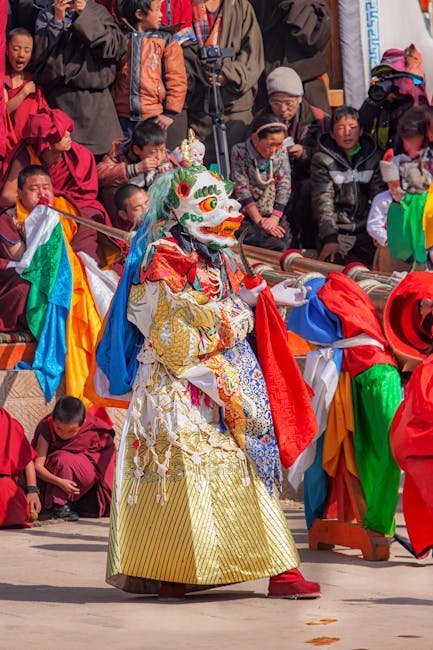 Tibetan festival attire and cultural dress