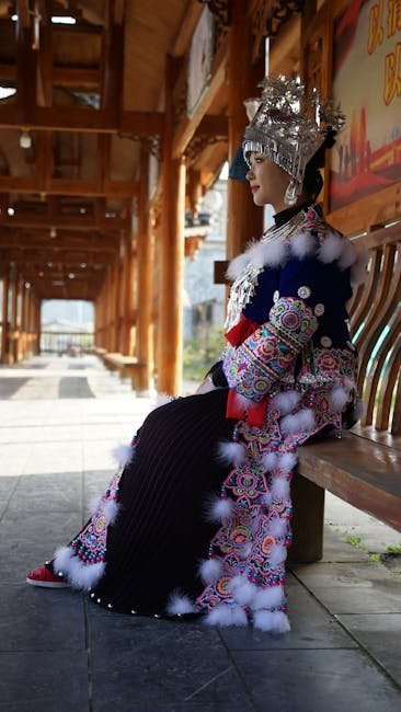 Tujia traditional clothing and textile details